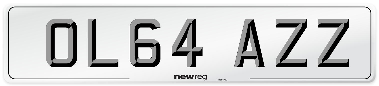 OL64 AZZ Number Plate from New Reg